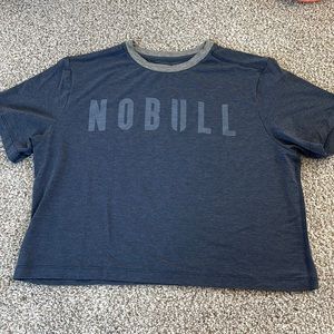NOBULL Boxy Tee, Size M, Navy and Gray